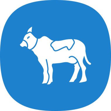 inek simgesi vektör illüstrasyonu