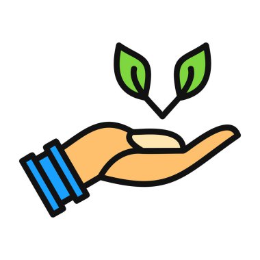 ekoloji renk vektörü simgesi