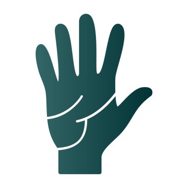 İnsan el simgesi, vektör illüstrasyonu