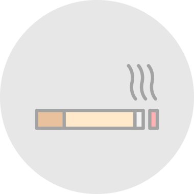 yassı sigara ikonu vektör illüstrasyonuName