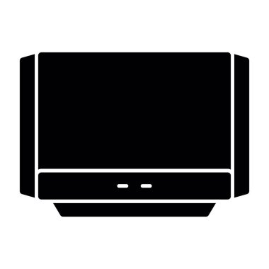 TV simgesi vektör illüstrasyonu 