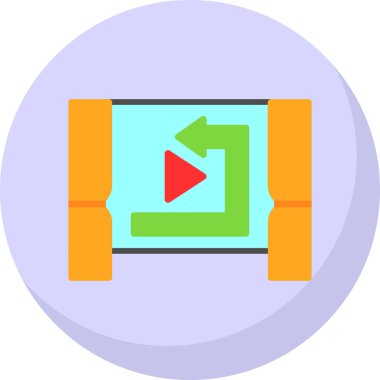 Kamera. Web simgesi basit illüstrasyon