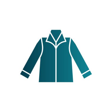 Ceket simgesi, vektör illüstrasyonu basit tasarım