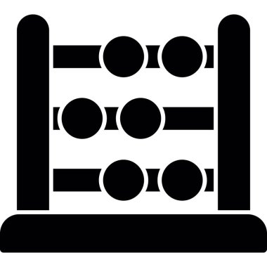 abacus web simgesi vektör illüstrasyonu