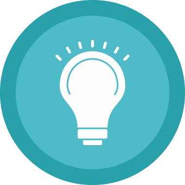 Ampul simgesi web basit illüstrasyon