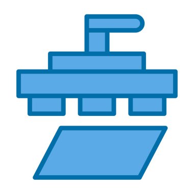 Bina. Web simgesi basit illüstrasyon