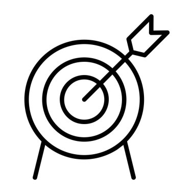 Basit düz hedef vektör çizimi