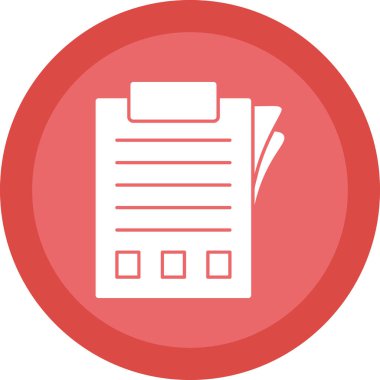 belge simgesi, vektör illüstrasyonu basit tasarım