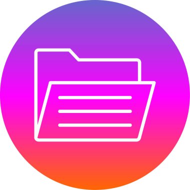 Dosya. Web simgesi basit illüstrasyon 