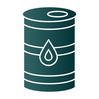 Damla simgesi olan yağ varili