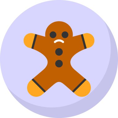 Zencefilli adam grafik web simgesi basit illüstrasyon 