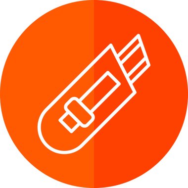 Cutter ağ simgesi vektör illüstrasyonu