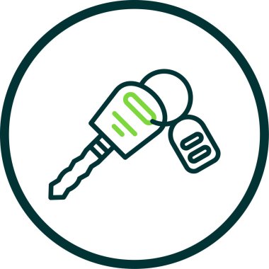 Anahtar. Web simgesi basit illüstrasyon