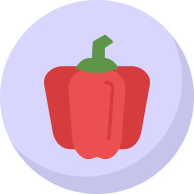 çan biberi simgesi, vektör illüstrasyonu