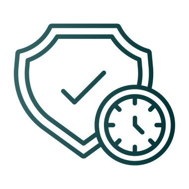 kalkan ikon vektör illüstrasyonu