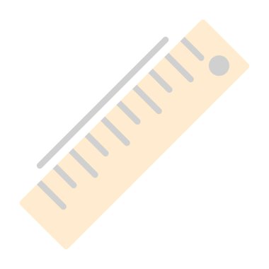 ruler icon, vector illustration simple design