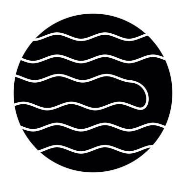 gezegen simgesi, vektör illüstrasyonu basit tasarım