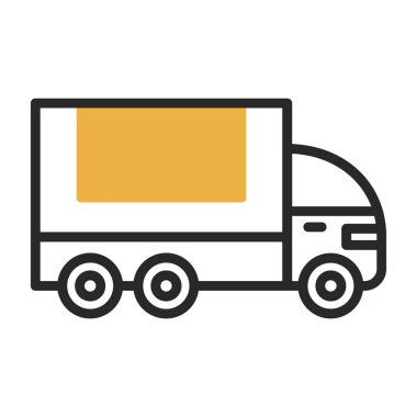 Kamyon. Web simgesi basit illüstrasyon 