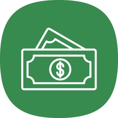 Para için. Web simgesi basit illüstrasyon 