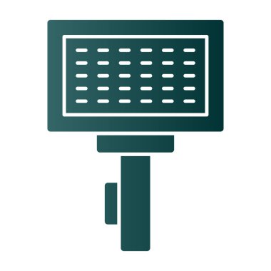 fırça ağ ikonu vektör illüstrasyonu