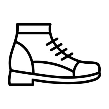 ayakkabı vektörü ince çizgi simgesi