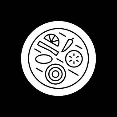 yiyecek ikonu vektör illüstrasyonu