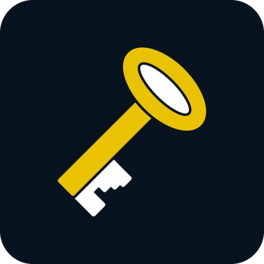 Anahtar. Web simgesi basit illüstrasyon