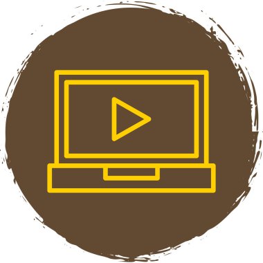 dizüstü bilgisayar simgesi, vektör illüstrasyonu basit tasarım