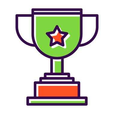 kupa vektör illüstrasyonu, simge ögesi arkaplanı                       