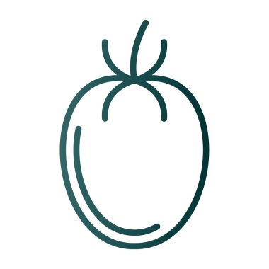 Domates. Web simgesi basit illüstrasyon