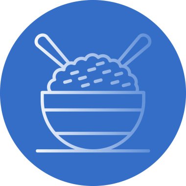 Aromatik pirinç web simgesi resimleme arkaplanı 