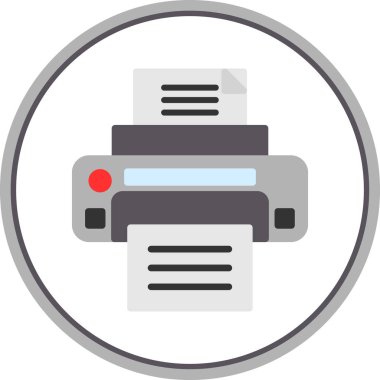  yazıcı web simgesi basit illüstrasyon