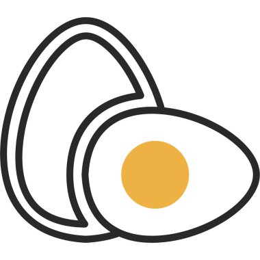 Yumurta Simgesi, Vektör illüstrasyonu 