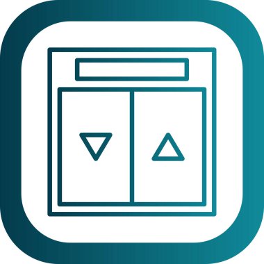 Asansör. Web simgesi basit illüstrasyon             