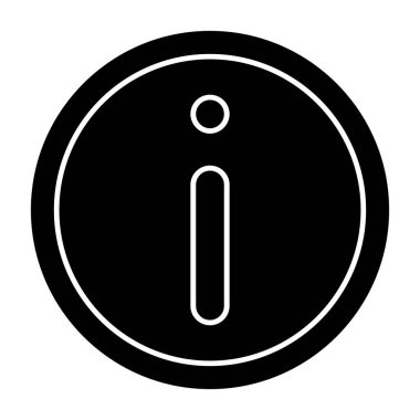 Bilgi işareti. Web basit illüstrasyonu