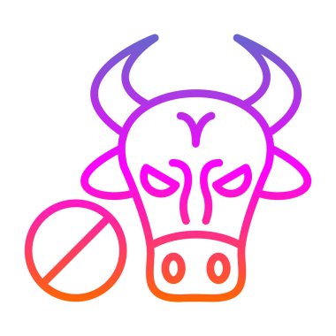 Boğa simgesi, vektör illüstrasyonu