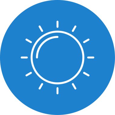 Güneş Simgesi Vektör illüstrasyonu 