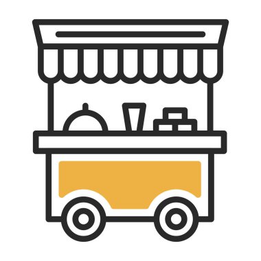 yiyecek vektörü renk simgesi