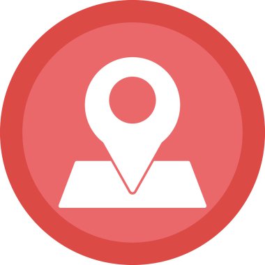 konum pin simgesi, vektör illüstrasyonu 