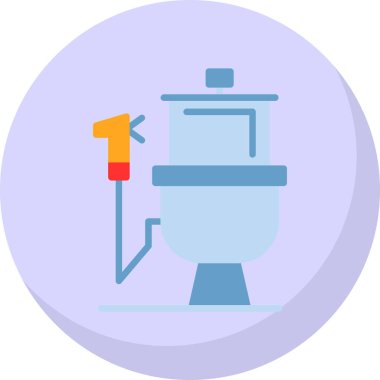 Tuvalet sembolünün vektör illüstrasyonu 