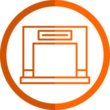 Bilgisayar. Web simgesi basit illüstrasyon