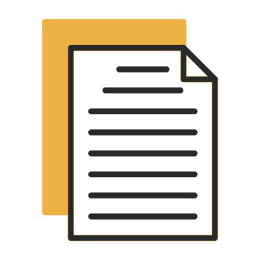 Belge. Web simgesi basit tasarım