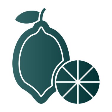 lemon. Web simgesi basit illüstrasyon