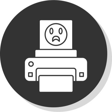  fotoğraf yazıcısı web simgesi basit illüstrasyon