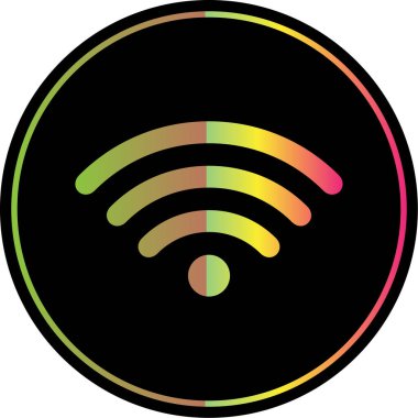 wifi simgesi, vektör illüstrasyonu basit tasarım