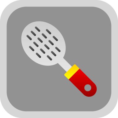 Slotted Spoon grafik web simgesi basit tasarım 