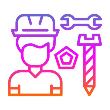 İnşa simgesi vektör illüstrasyonu