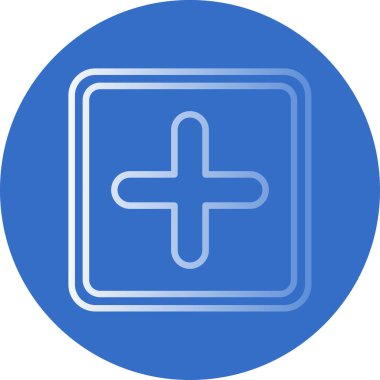 Artı işaret simgesi, vektör illüstrasyonu