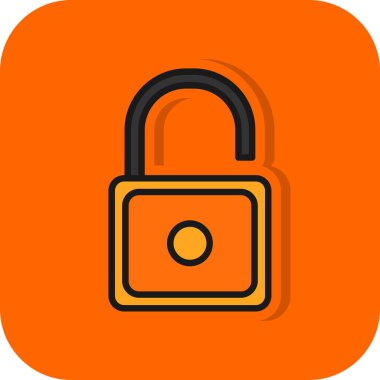 Asma kilit simgesini aç basit resimleme arkaplanı 