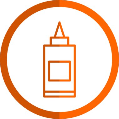 Yapıştırıcı web simgesi, basit vektör illüstrasyonu